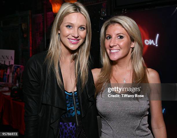 Personality Stephanie Pratt and Melanie Segal attend the Hollywood Helping Haiti Golden Globes Celebrity & Charity Lounge at House of Blues Sunset...