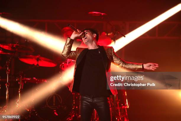 Brendon Urie of Panic! at the Disco performs onstage at KROQ Weenie Roast 2018 at StubHub Center on May 12, 2018 in Carson, California.