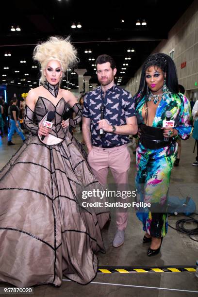 Alaska, Billy Eichner and Peppermint attend the 4th Annual RuPaul's DragCon at Los Angeles Convention Center on May 12, 2018 in Los Angeles,...