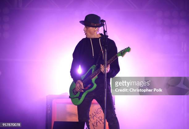 Matt Skiba of blink-182 performs onstage at KROQ Weenie Roast 2018 at StubHub Center on May 12, 2018 in Carson, California.