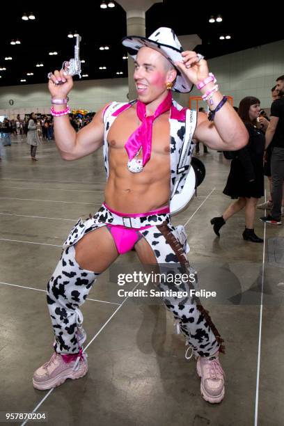 Candy Ken attends the 4th Annual RuPaul's DragCon at Los Angeles Convention Center on May 12, 2018 in Los Angeles, California.