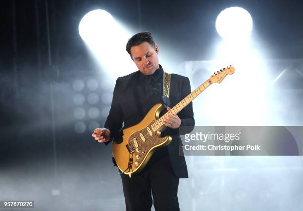 Dallon Weekes of Panic! at the Disco performs onstage at KROQ Weenie Roast 2018 at StubHub Center on May 12, 2018 in Carson, California.