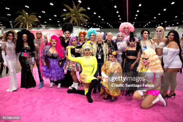 World of Wonder founders Fenton Bailey and Randy Barbato and RuPaul's Dragrace contestants attend the 4th Annual RuPaul's DragCon at Los Angeles...