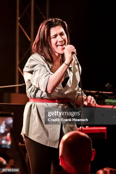 Italian singer Elisa Toffoli performs live on stage during a concert at the Frannz on May 10, 2018 in Berlin, Germany.