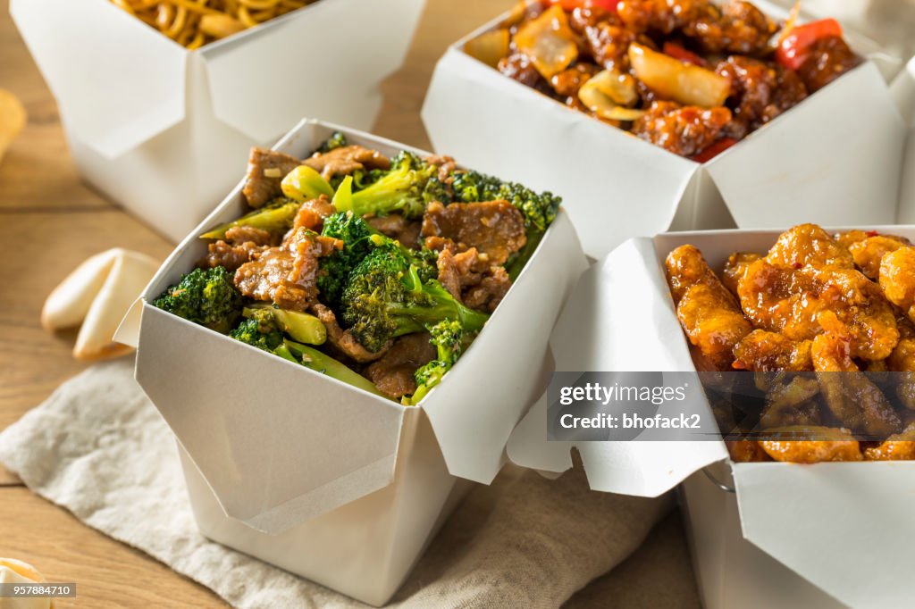 Spicy Chinese Take Out Food