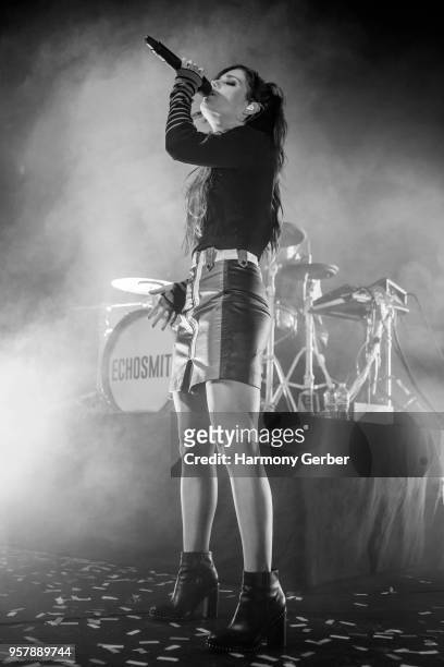 Sydney Sierota of the band Echosmith performs at The Fonda Theatre on May 12, 2018 in Los Angeles, California.