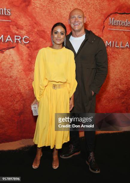 Michael Klim Desiree Deravi arrive for the Mercedes-Benz Presents Camilla And Marc show at Mercedes-Benz Fashion Week Resort 19 Collections at the...
