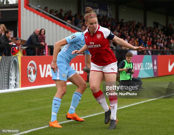 Kim Little of Arsenal during Women's Super League 1 match between Arsenal against Manchester City Ladies at Meadow Park Borehamwood FC on 12 May 2017