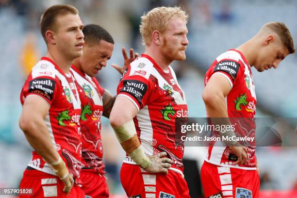 James Graham of the Dragons looks on during the round 10 NRL match between the South Sydney Rabbitohs and the St George Illawarra Dragons at ANZ...