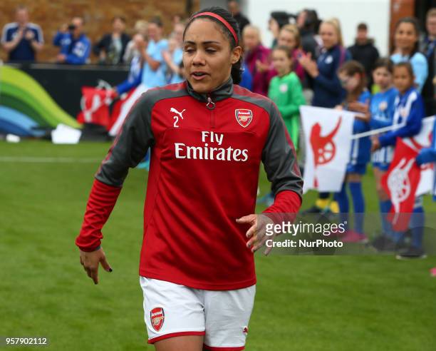 Alex Scott of Arsenal during Women's Super League 1 match between Arsenal against Manchester City Ladies at Meadow Park Borehamwood FC on 12 May 2017