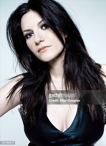 Singer Laura Pausini poses for a portrait in shoot in Milan on March 23, 2007.