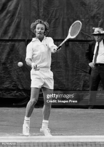 Rod Laver plays tennis circa 1972 in Forest Hills, Queens.