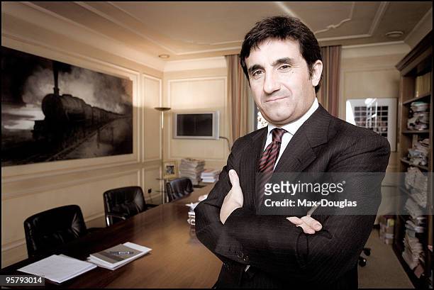 Italian businessman and chairman of Torino football club Urbano Cairo poses for a portrait in shoot in Milan on December 01, 2005.
