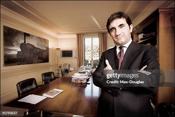 Italian businessman and chairman of Torino football club Urbano Cairo poses for a portrait in shoot in Milan on December 01, 2005.