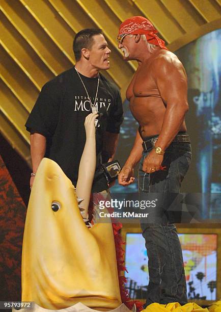 WrestleMania champion John Cena and Hulk Hogan