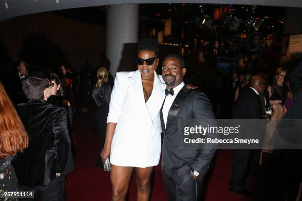 Leslie Jones and Sterling K. Brown attend the Time 100 Gala at Jazz at Lincoln Center on April 24, 2018 in New York, New York.