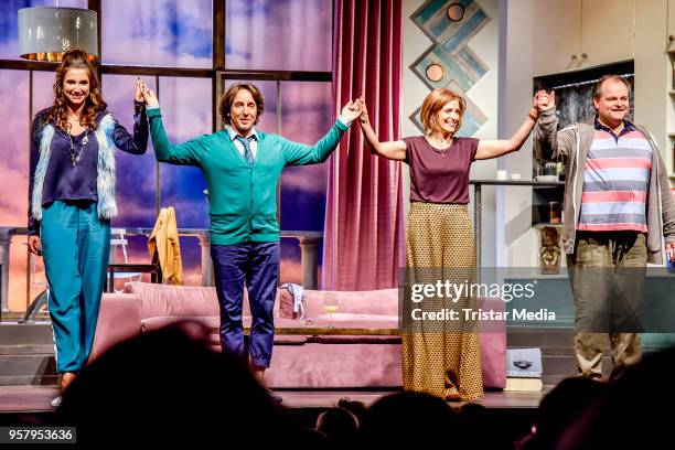 Katharina Maria Abt, Dieter Landuris, Ulrike Frank and Markus Majowski during the premiere of 'Kasimir und Kaukasus' on May 12, 2018 in Berlin,...