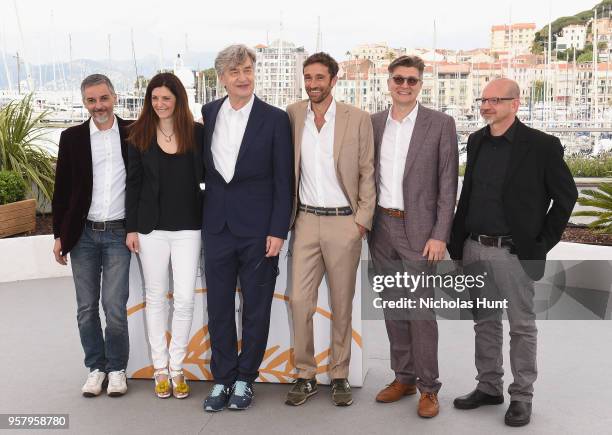 Producer Alessandro Lo Monaco, producer Samanta Gandolfi Branca, director Wim Wenders, actor Ignazio Oliva, writer David Rosier and producer Andrea...