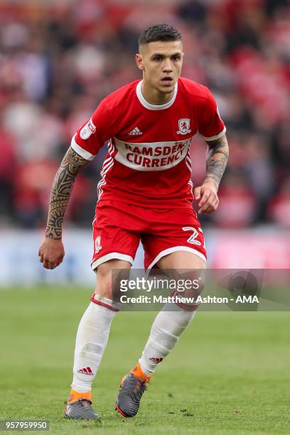 Muhamed Besic of Middlesbrough during the Sky Bet Championship Play Off Semi Final First Leg match between Middlesbrough and Aston Villa at Riverside...