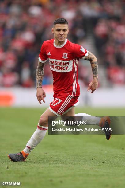 Muhamed Besic of Middlesbrough during the Sky Bet Championship Play Off Semi Final First Leg match between Middlesbrough and Aston Villa at Riverside...