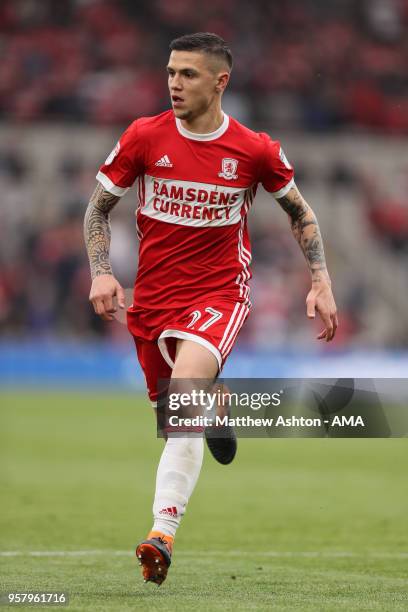 Muhamed Besic of Middlesbrough during the Sky Bet Championship Play Off Semi Final First Leg match between Middlesbrough and Aston Villa at Riverside...