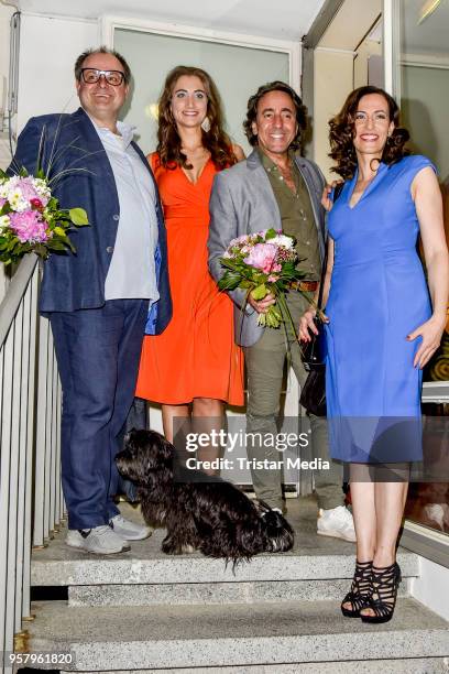 Markus Majowski, Katharina Maria Abt, Dieter Landuris, Ulrike Frank during the premiere of 'Kasimir und Kaukasus' on May 12, 2018 in Berlin, Germany.