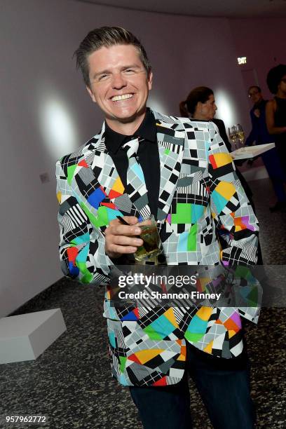 Guests of the Hirshhorn Museum 2018 Spring Gala wear their 1980's-inspired outfits at the Hirshhorn Museum and Sculpture Garden on May 12, 2018 in...