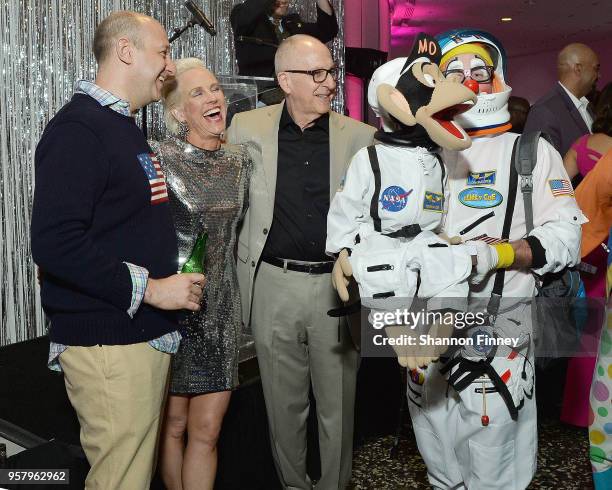 Daniel Sallick, Chair of the Hirshhorn Museum Board of Trustees; his wife Elizabeth Miller; and Secretary of the Smithsonian Institution Dr. David J....