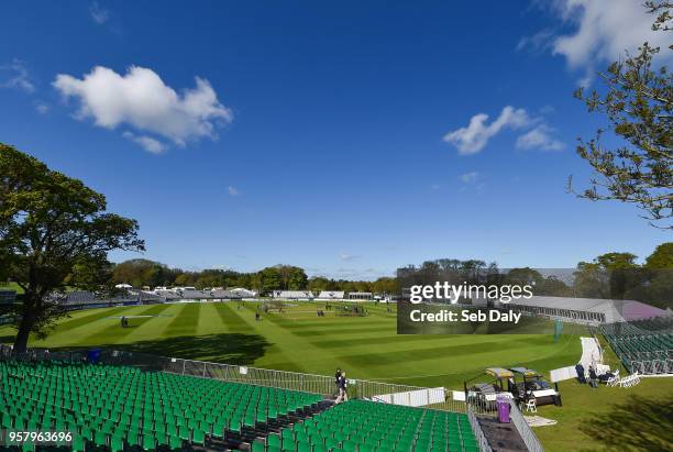 Dublin , Ireland - 13 May 2018; A general view of the ground and stands prior to play on day three of the International Cricket Test match between...