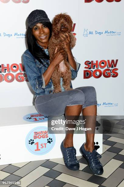 Sinitta attends the 'Show Dogs' Gala Screening at Picturehouse Central on May 13, 2018 in London, England.