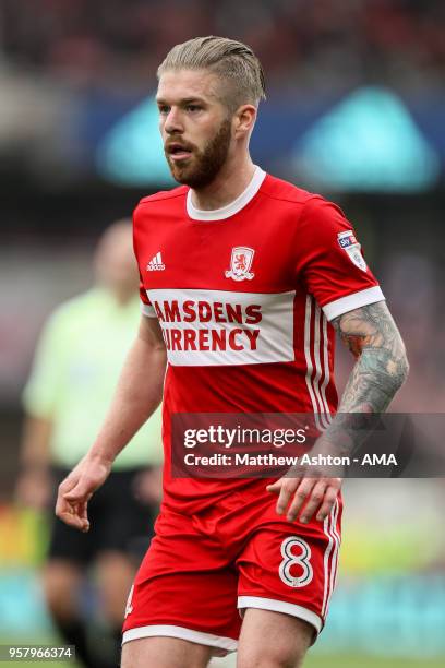 Adam Clayton of Middlesbrough during the Sky Bet Championship Play Off Semi Final First Leg match between Middlesbrough and Aston Villa at Riverside...