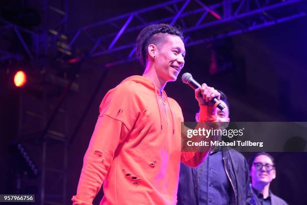 Jeremy Lin performs at Identity LA 2018 at Los Angeles Grand Park on May 12, 2018 in Los Angeles, California.