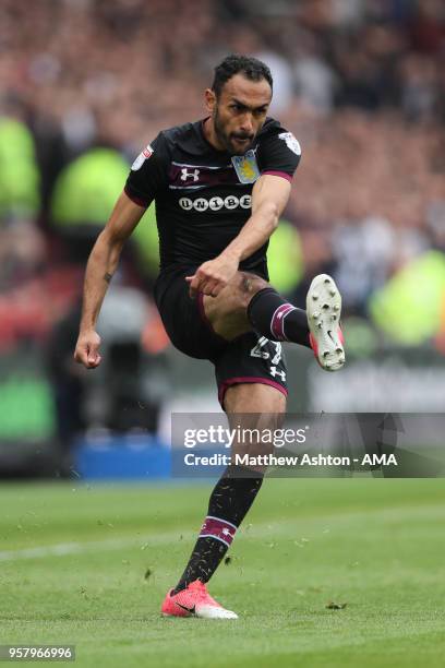 Ahmed Elmohamady of Aston Villa during the Sky Bet Championship Play Off Semi Final First Leg match between Middlesbrough and Aston Villa at...