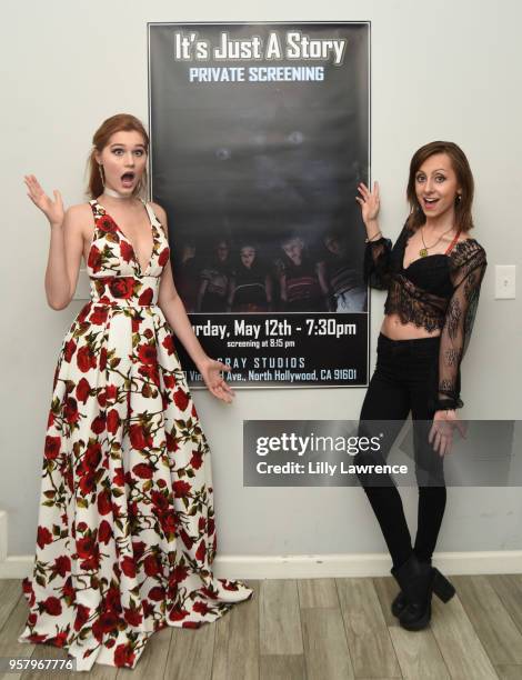 Actor/singer sonwriter/model Serena Laurel and actor/director Allisyn Ashley Arm attends world premiere of Allisyn Ashley Arm's "It's Just A Story"...