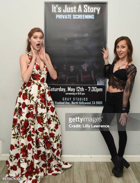 Actor/singer sonwriter/model Serena Laurel and actor/director Allisyn Ashley Arm attends world premiere of Allisyn Ashley Arm's "It's Just A Story"...