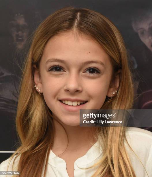 Actor Coco Quinn attends world premiere of Allisyn Ashley Arm's "It's Just A Story" at Gray Studios on May 12, 2018 in Los Angeles, California.
