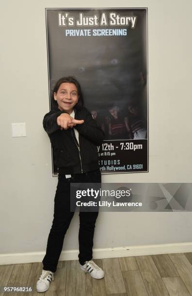 Actor Bryson Robinson attends world premiere of Allisyn Ashley Arm's "It's Just A Story" at Gray Studios on May 12, 2018 in Los Angeles, California.