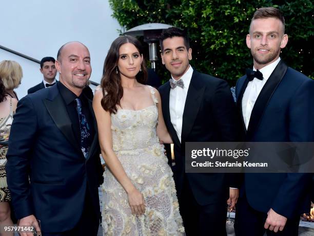 Scott Zawitz, Alexa Dell, Luis Gonzales and Johnny Drew Bell attend Alexa Dell and Harrison Refoua's engagement celebration at Ysabel on May 12, 2018...