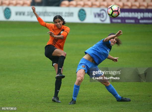 Destiney Toussaint of London Bees during Women's Super League 2 match between London Bees against Sheffield FC Ladies at The Hive Barnet on 12 May...