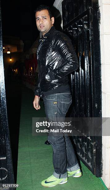 Rohit Roy at a party thrown by actor Tushar Kapoor in Mumbai on January 13, 2010.
