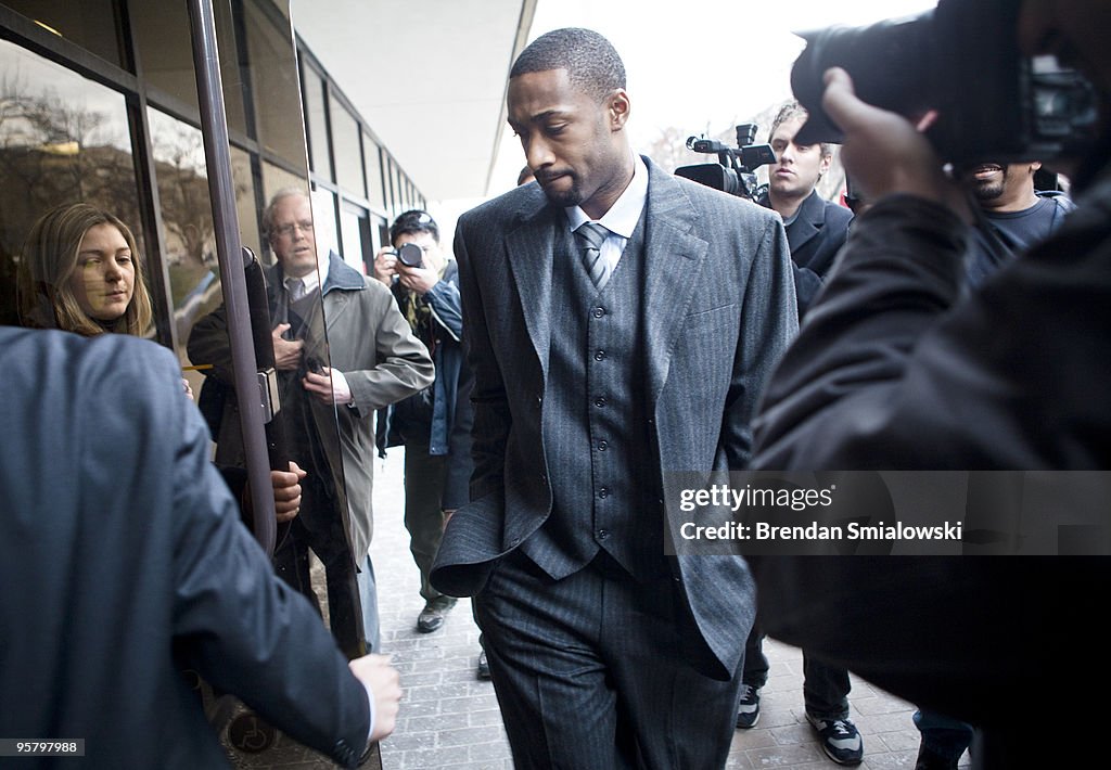 NBA player Gilbert Arenas arrives at District of Columbia Court... News