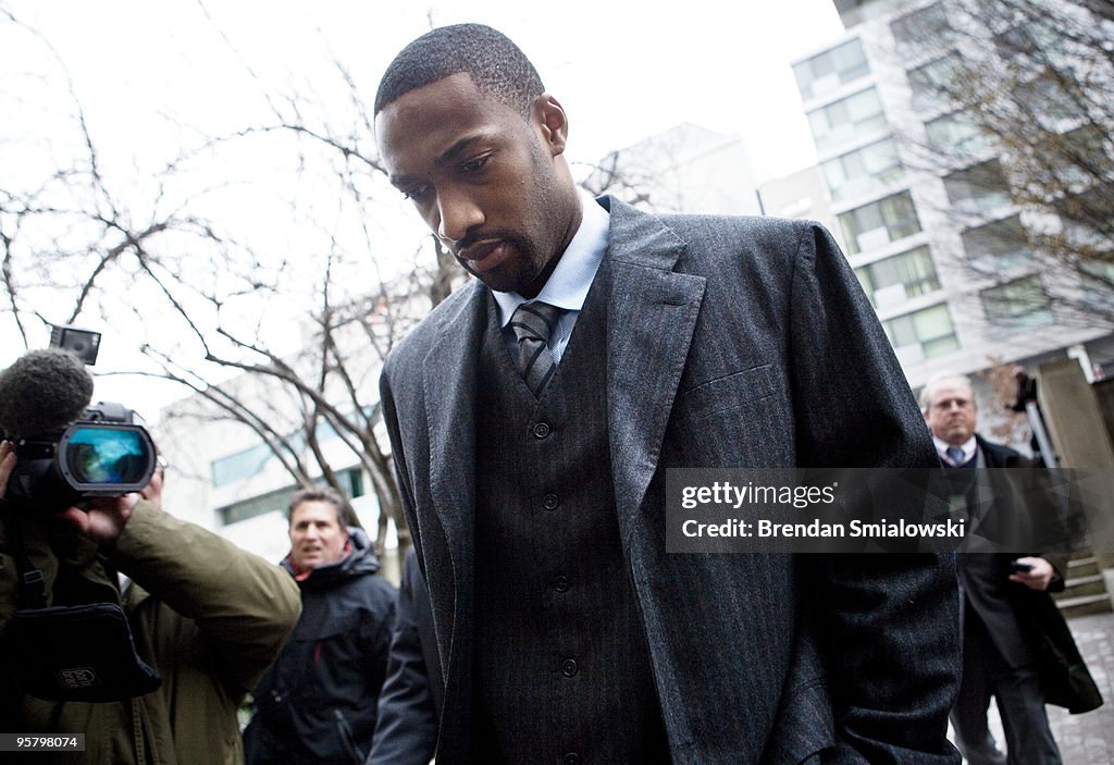 Gilbert Arenas Goes To Court For Gun Felony Charge