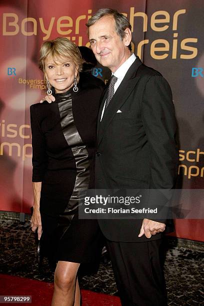 Actress Uschi Glas and husband Dieter Hermann attend the Bavarian Movie Award 2010 at the Prinzregententheater on January 15, 2010 in Munich, Germany.