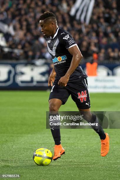 Francois Kamano of Bordeaux during the Ligue 1 match between Bordeaux and Toulouse at Stade Matmut Atlantique on May 12, 2018 in Bordeaux, .