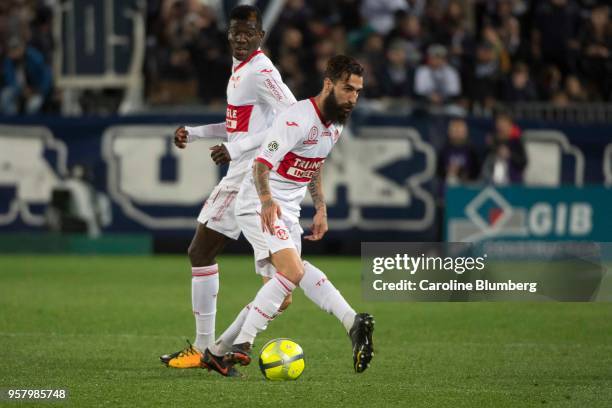 Jimmy Durmaz of Toulouse during the Ligue 1 match between Bordeaux and Toulouse at Stade Matmut Atlantique on May 12, 2018 in Bordeaux, .