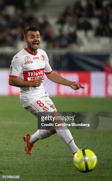 Corentin Jean of Toulouse during the Ligue 1 match between Bordeaux and Toulouse at Stade Matmut Atlantique on May 12, 2018 in Bordeaux, .