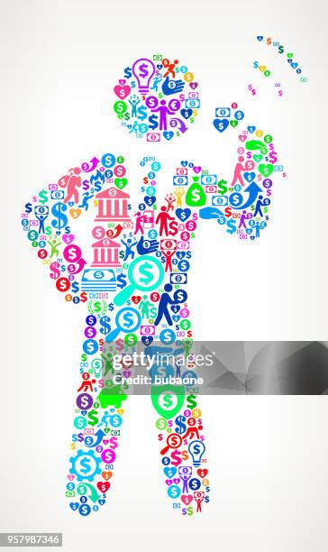 public speaking money vector icon pattern - hostess stand stock illustrations