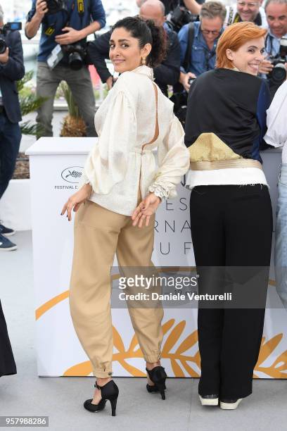 Actress Golshifteh Farahani and director Eva Husson attend the photocall for the "Girls Of The Sun " during the 71st annual Cannes Film Festival at...