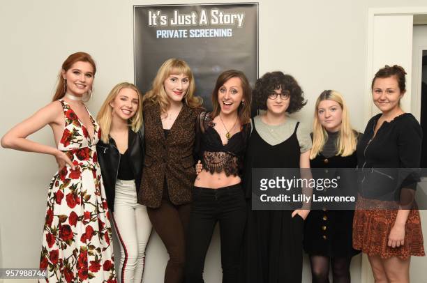 Cast of "It's Just A Story" attend world premiere of Allisyn Ashley Arm's "It's Just A Story" at Gray Studios on May 12, 2018 in Los Angeles,...