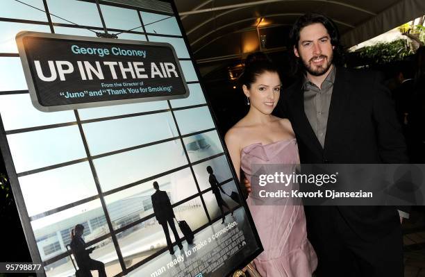 Actress Anna Kendrick and director Jason Reitman arrive at the Tenth Annual AFI Awards 2009 held at Four Seasons Beverly Hills on January 15, 2010 in...